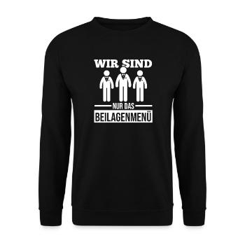 JGA Team Bräutigam Junggesellenabschied - Unisex Pullover - Schwarz - Vorne - Alina (178cm) & Michal (187cm)