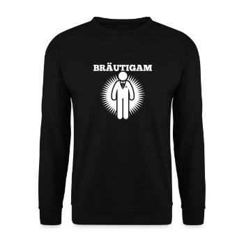 JGA Team Bräutigam Junggesellenabschied - Unisex Pullover - Schwarz - Vorne - Alina (178cm) & Michal (187cm)