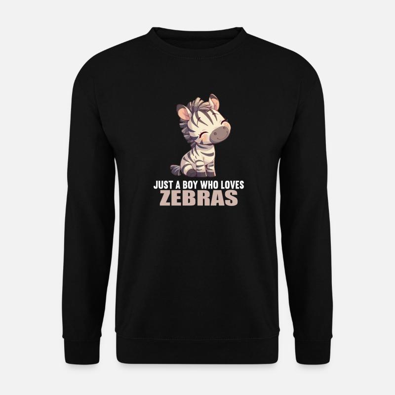 Zebras Zebra - Unisex Pullover - Schwarz