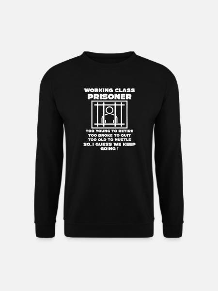 Monday Trapped Arbeit lustiges Arbeits Outfit - Unisex Pullover - Schwarz