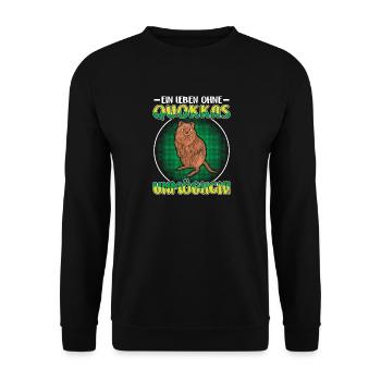 Quokka live without a short-tailed kangaroo - Unisex Sweatshirt - black - Front - Alina (178cm) & Michal (187cm)