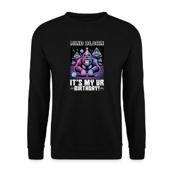 Birthday Gamer VR - Unisex Sweatshirt - black - Front - Alina (178cm) & Michal (187cm)