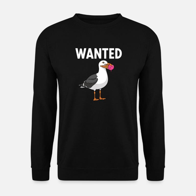 Gesucht Möwe Eiscreme Abenteuer - Sweat-shirt Unisexe - noir
