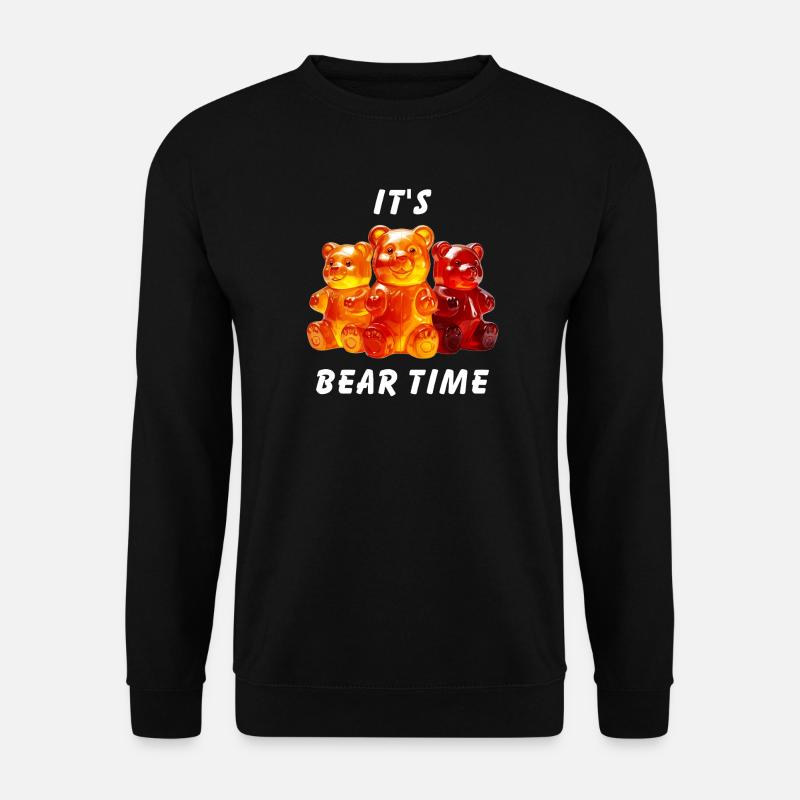 GUMMIBÄREN IT'S BEAR TIME - Unisex Pullover - Schwarz