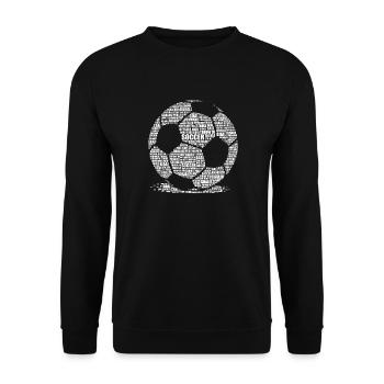 Ballon de football - Cool Football Lover Gift - Sweat-shirt Unisexe - noir - Devant - Alina (178cm) & Michal (187cm)