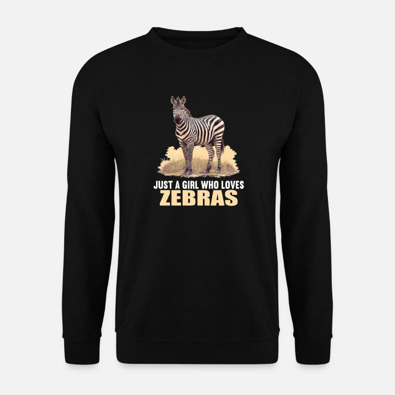 Zebras Zebra - Unisex Pullover - Schwarz