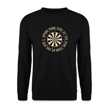 Citation de l’anneau de jeu de fléchettes - Sweat-shirt Unisexe - noir - Devant - Alina (178cm) & Michal (187cm)