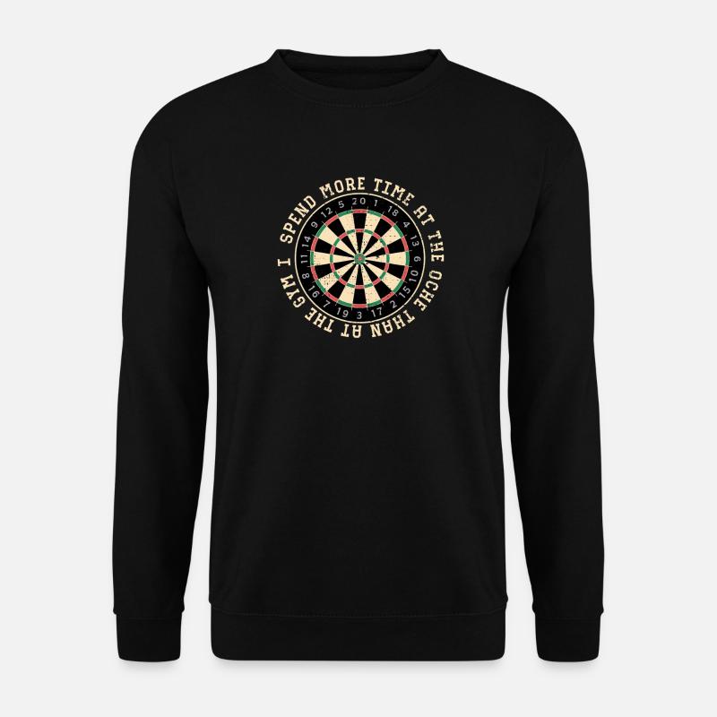 Dartboard Ring Zitat - Unisex Pullover - Schwarz