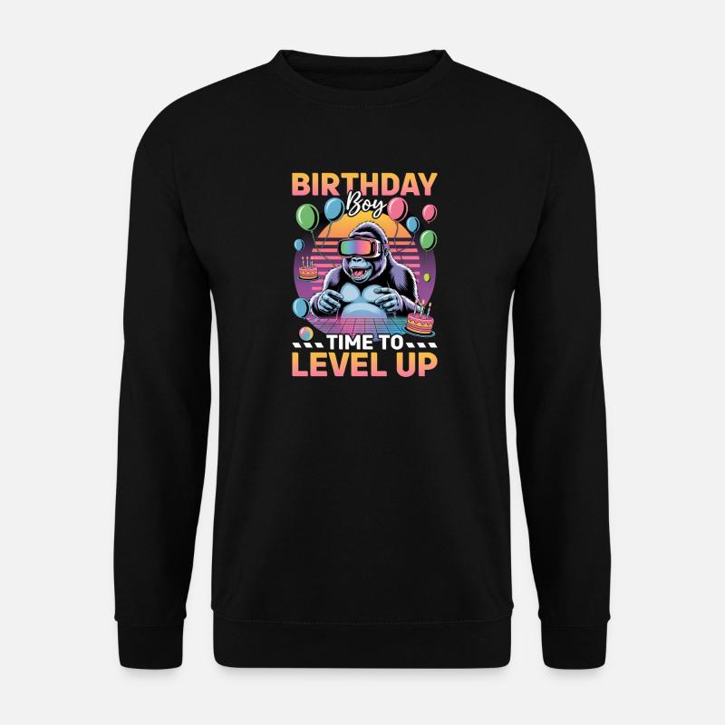 Birthday Gamer VR - Unisex Pullover - Schwarz