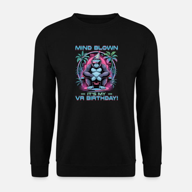 Birthday Gamer VR - Unisex Pullover - Schwarz