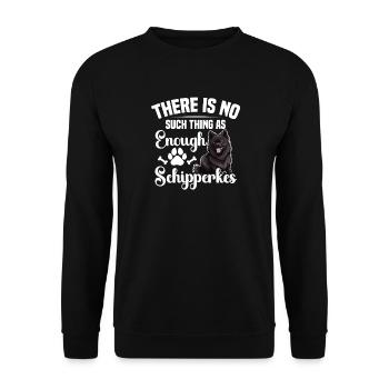 Il n’y a pas assez de Schipperkes - Sweat-shirt Unisexe - noir - Devant - Alina (178cm) & Michal (187cm)