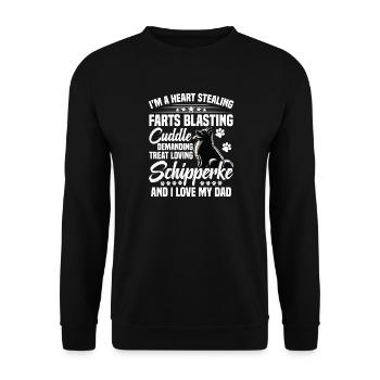 Ich Würde Sie Vor Zombies Drängen, Um Meinen Sc - Unisex Pullover - Schwarz - Vorne - Alina (178cm) & Michal (187cm)