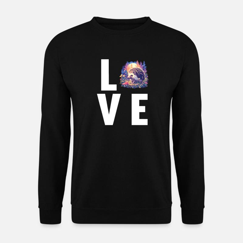 Igel - Unisex Pullover - Schwarz