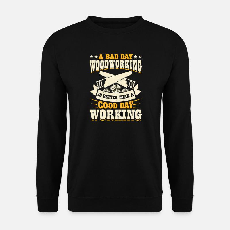 Baumpfleger Holzarbeiter Waldarbeiter Geschenk - Unisex Pullover - Schwarz