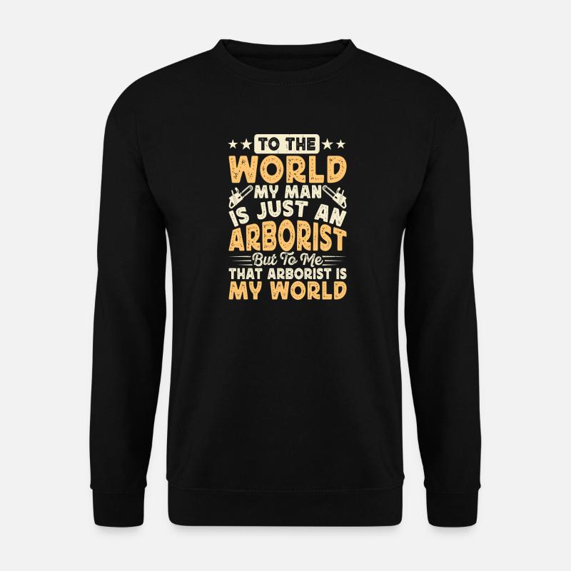 Baumpfleger Holzarbeiter Waldarbeiter Geschenk - Unisex Pullover - Schwarz