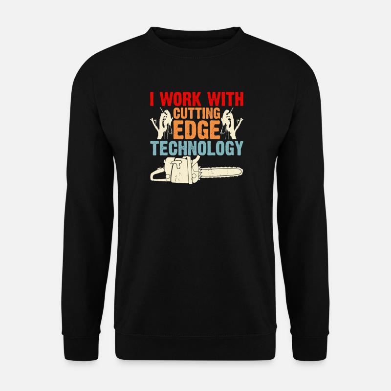 Baumpfleger Holzarbeiter Waldarbeiter Geschenk - Unisex Pullover - Schwarz
