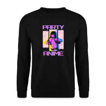 Party Celebration Anime Manga Otaku Kawaii Japan Cosplay - Unisex Sweatshirt - black - Front - Alina (178cm) & Michal (187cm)