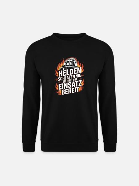 Feuerwehr Feuerwehrmann Freiwillige Feuerwehr - Unisex Pullover - Schwarz