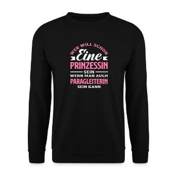 Princess Paragliding Adventure Parapente - Sweat-shirt Unisexe - noir - Devant - Alina (178cm) & Michal (187cm)