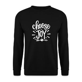 Choisissez Joy Inspirational - Sweat-shirt Unisexe - noir - Devant - Alina (178cm) & Michal (187cm)