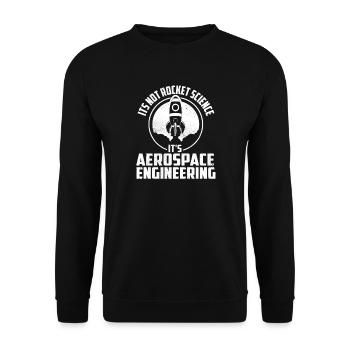 Ce n’est pas sorcier, c’est de l’ingénierie aérospatiale - Sweat-shirt Unisexe - noir - Devant - Alina (178cm) & Michal (187cm)