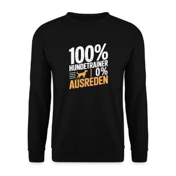 Dog School Dog Lover Dog Trainer - Unisex Sweatshirt - black - Front - Alina (178cm) & Michal (187cm)