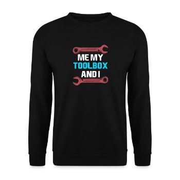 Mechanical Engineering Mechanical Engineer - Unisex Sweatshirt - black - Front - Alina (178cm) & Michal (187cm)