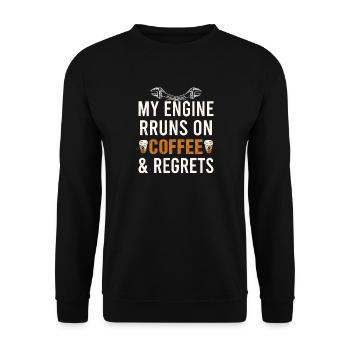 Mechanical Engineering Mechanical Engineer - Unisex Sweatshirt - black - Front - Alina (178cm) & Michal (187cm)