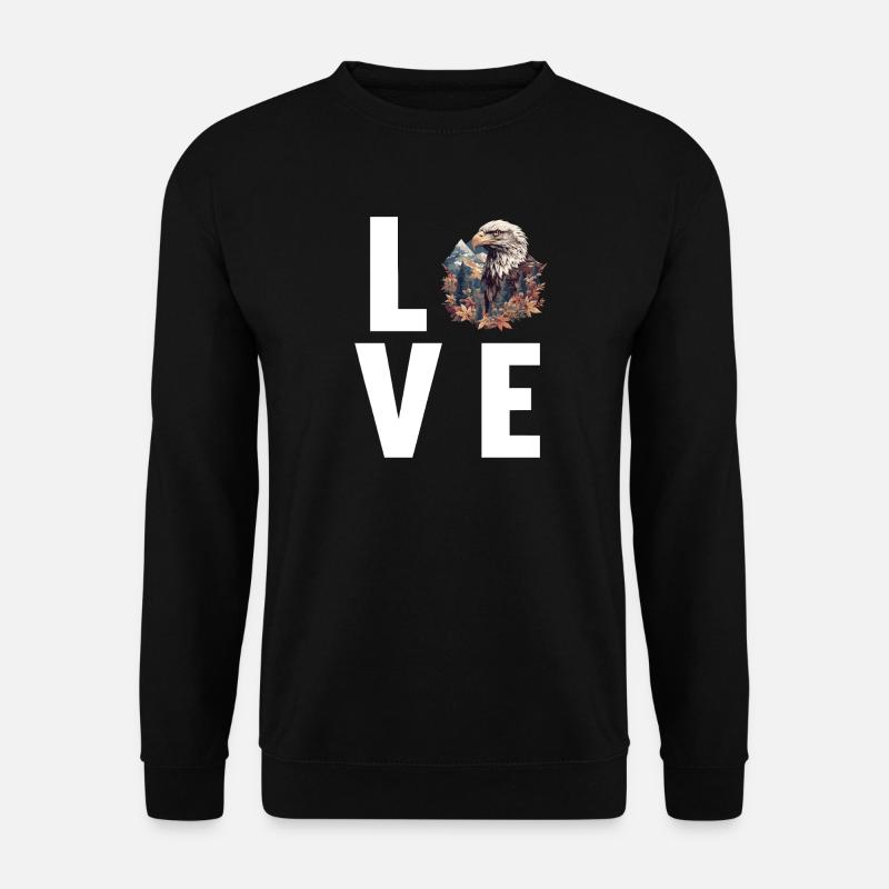 Adler - Unisex Pullover - Schwarz
