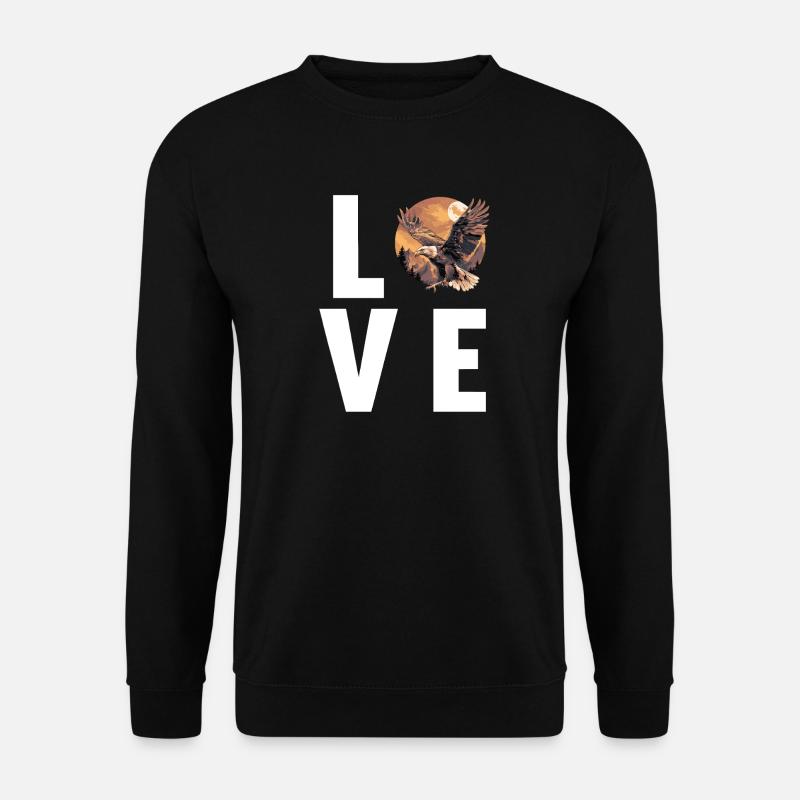 Adler - Unisex Pullover - Schwarz