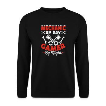 Mécanicien automobile Mécatronicien Technicien Tournevis Cadeau - Sweat-shirt Unisexe - noir - Devant - Alina (178cm) & Michal (187cm)