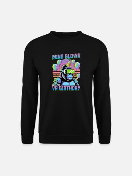Birthday Gamer VR - Unisex Sweatshirt - black