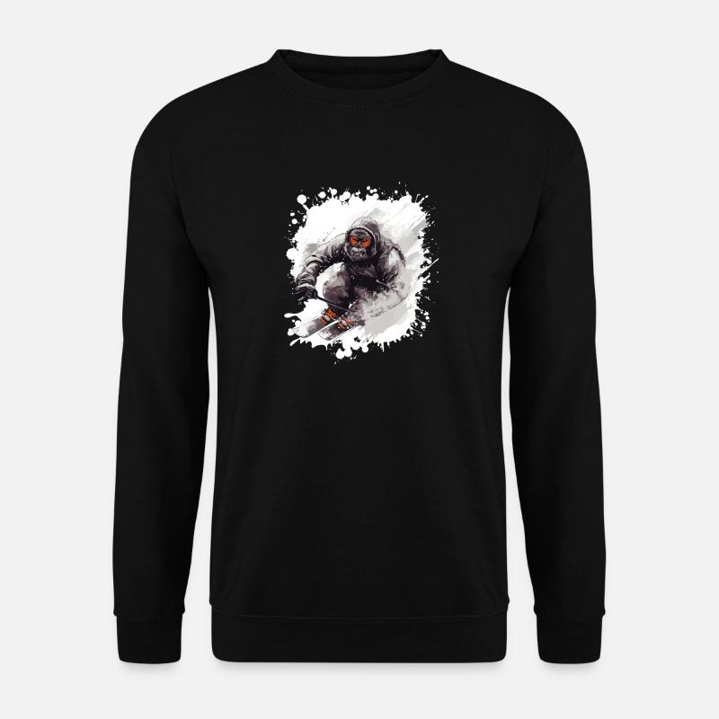 Gorilla Ski Skiing - Unisex Sweatshirt - black