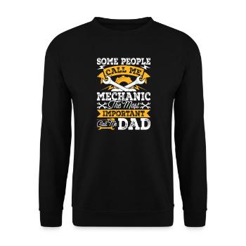 Mechanic Mechatronics Technician Screwdriver Gift - Unisex Sweatshirt - black - Front - Alina (178cm) & Michal (187cm)