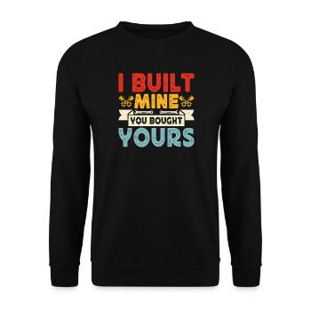 Mechanic Mechatronics Technician Screwdriver Gift - Unisex Sweatshirt - black - Front - Alina (178cm) & Michal (187cm)