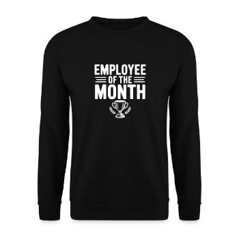 Employee of the Month - Unisex Sweatshirt - black - Front - Alina (178cm) & Michal (187cm)