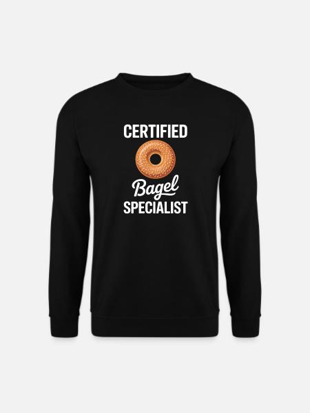 Bagels Saying Bagel Funny Bagels Gift - Unisex Sweatshirt - black