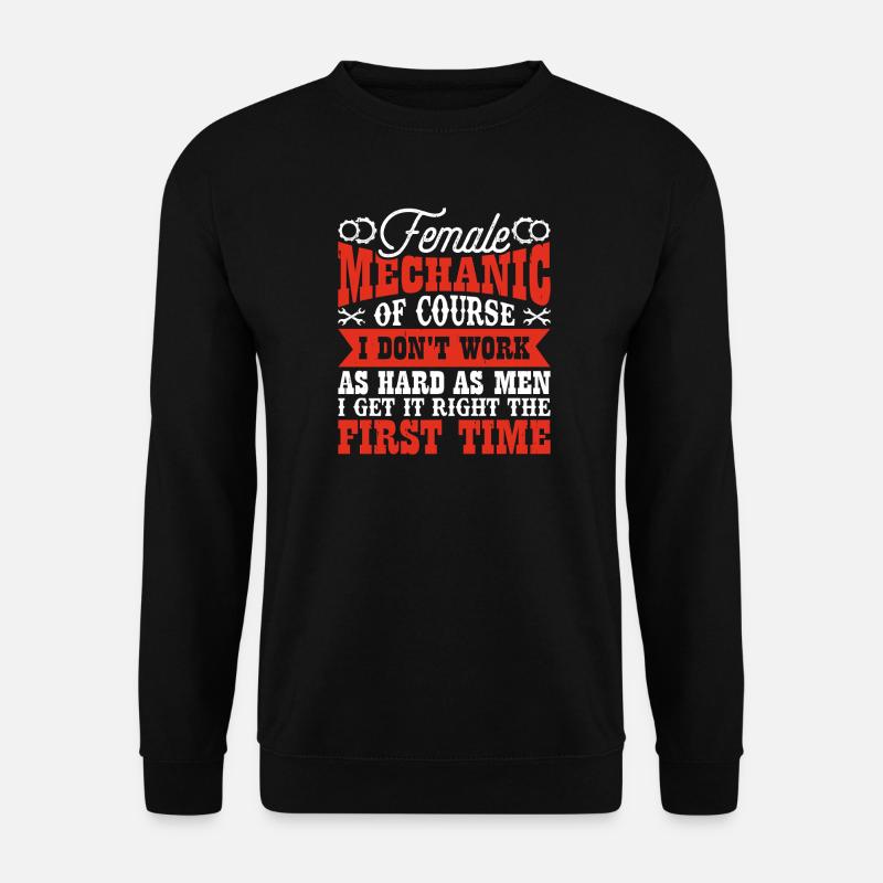 Mechaniker Mechatroniker Schrauber Geschenk - Unisex Pullover - Schwarz