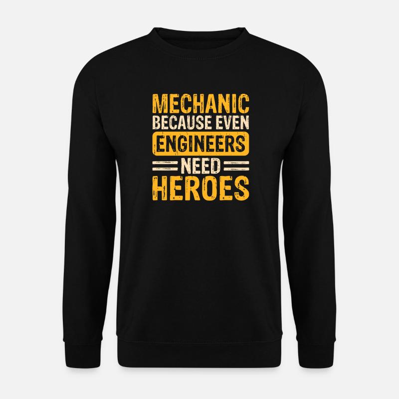 Mechaniker Mechatroniker Schrauber Geschenk - Unisex Pullover - Schwarz