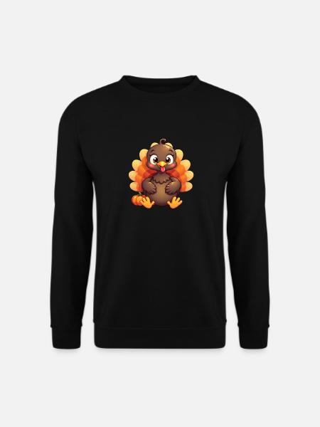 Bébé dinde de Thanksgiving - Sweat-shirt Unisexe - noir