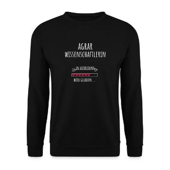 Agricultural scientist in training Loading - Unisex Sweatshirt - black - Front - Alina (178cm) & Michal (187cm)