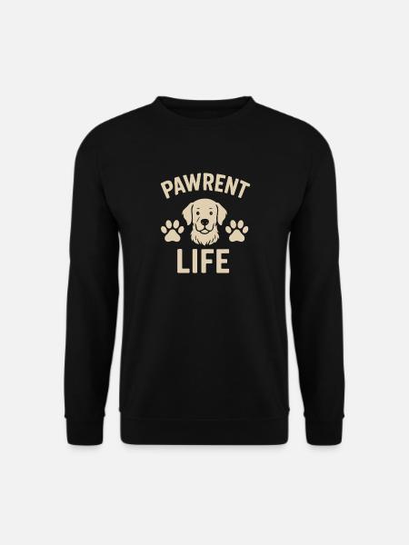 Pawrent Life – Hundemama & Hundepapa Design - Unisex Pullover - Schwarz