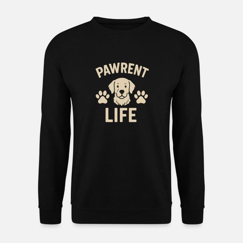 Pawrent Life – Hundemama & Hundepapa Design - Unisex Pullover - Schwarz