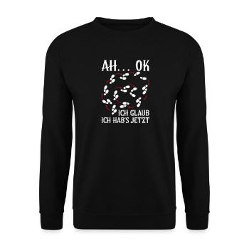 Line Dancing Cowboy Line Dancer Line Dance - Unisex Sweatshirt - black - Front - Alina (178cm) & Michal (187cm)