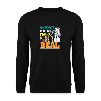 Science Scientifique Chimie - Sweat-shirt Unisexe - noir - Devant - Alina (178cm) & Michal (187cm)