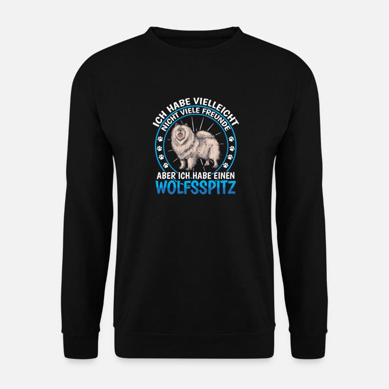 Wolfspitz est un ami allemand Wolfspitz - Sweat-shirt Unisexe - noir