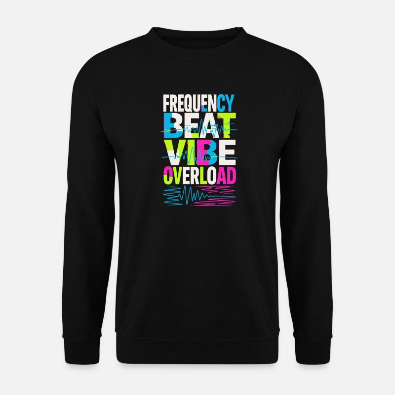 Frequency Beat Vibe Overload Design - Unisex Pullover - Schwarz