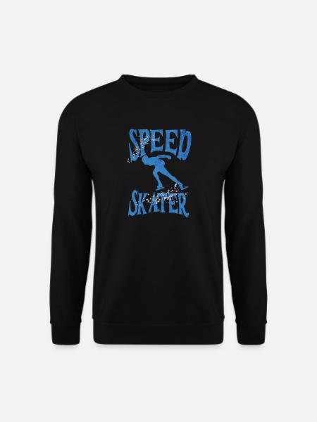 Speed Skater Speed Skating Shirt - Unisex Sweatshirt - black