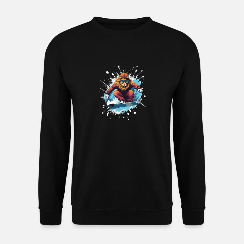 Löwe Snowboard - Unisex Sweatshirt - black