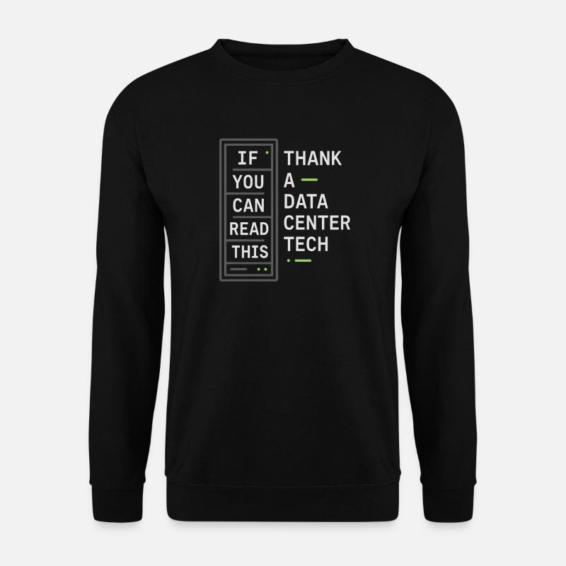 Netzwerkinfrastruktur Rack- Und Stack-ingenieur - Unisex Pullover - Schwarz
